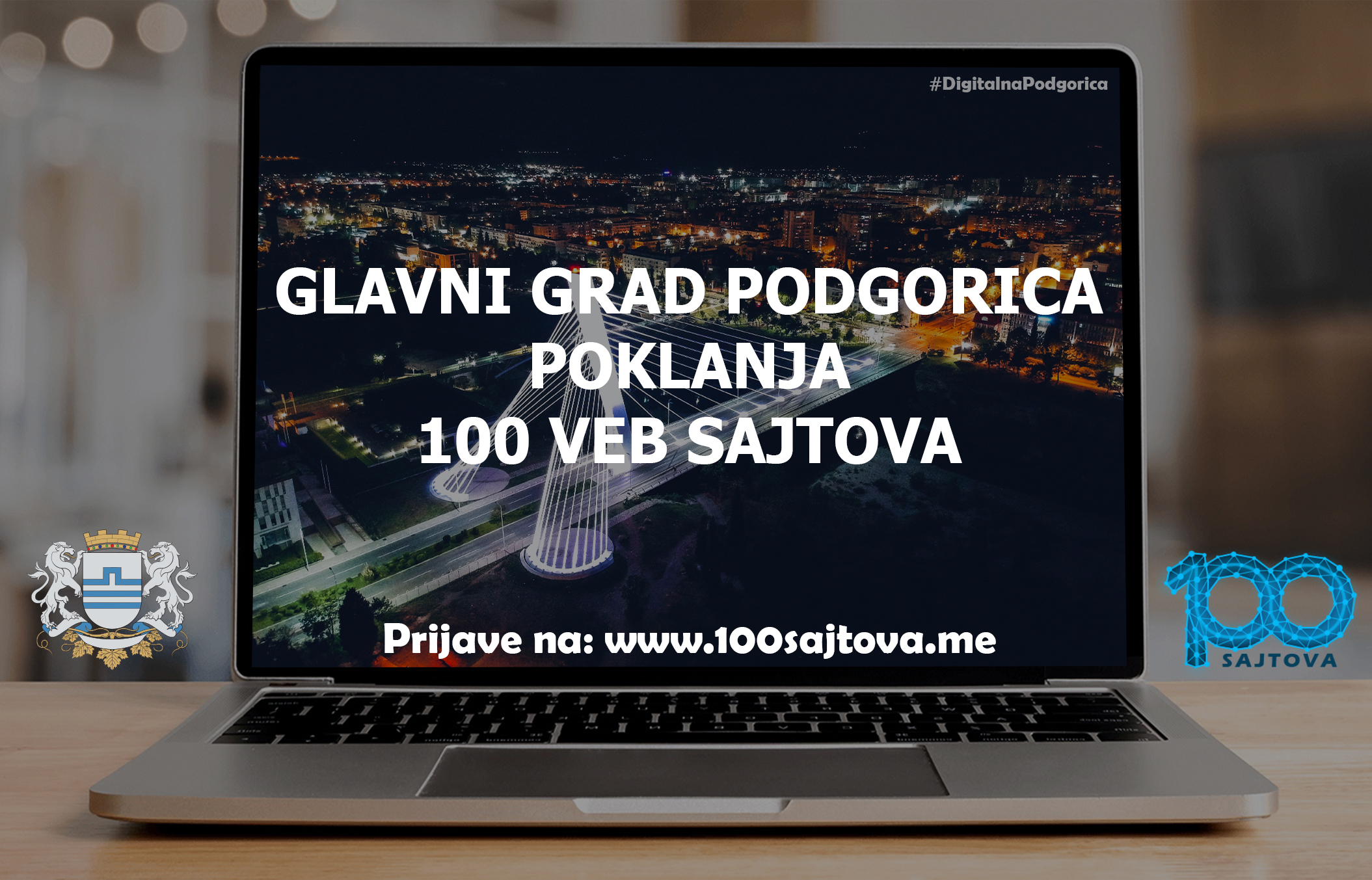 Glavni grad objavio javni poziv za besplatnu izradu 100 veb sajtova za zainteresovane privrednike u Podgorici