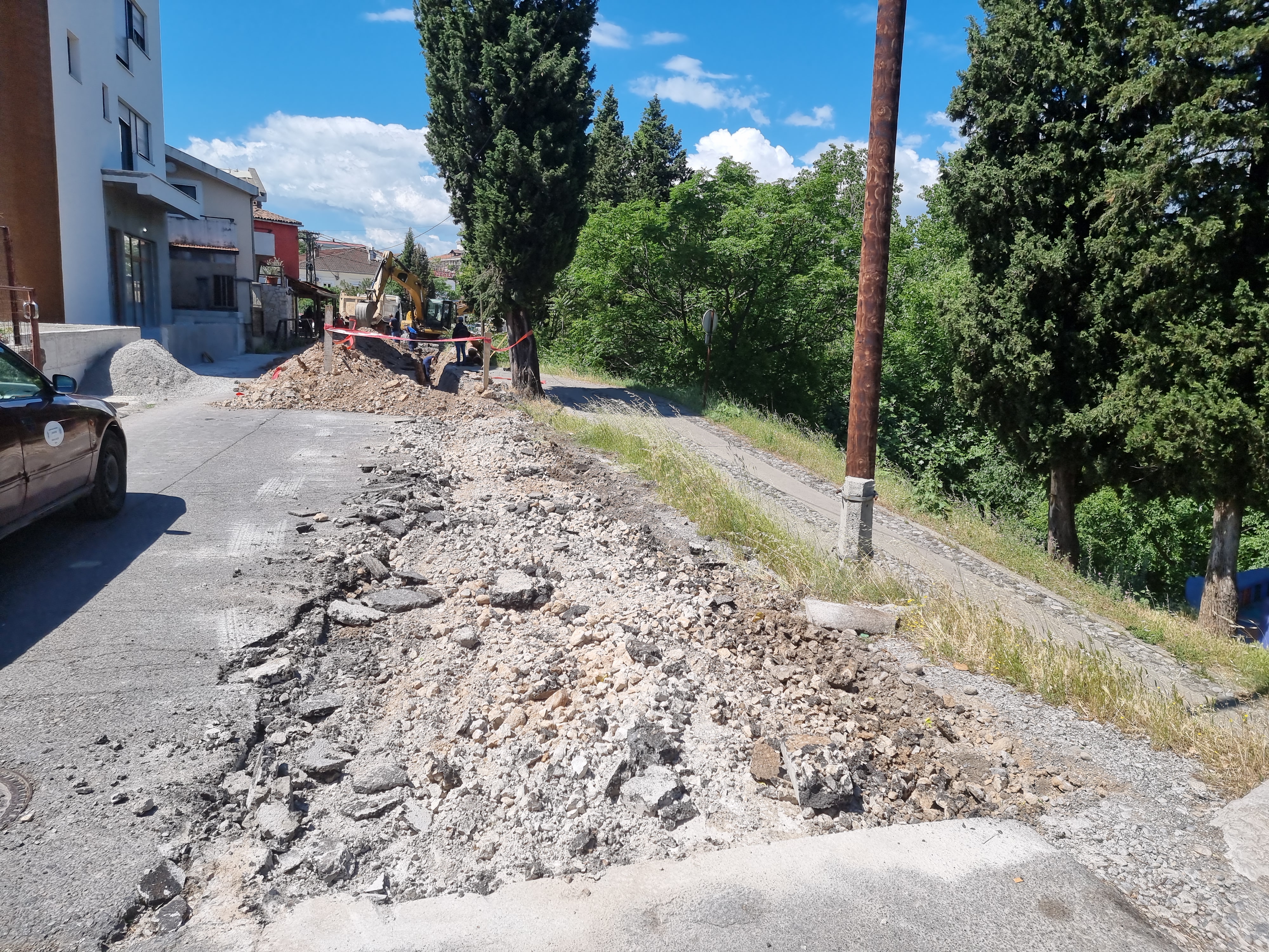 Počeli radovi na izgradnji atmosferske kanalizacije u Ulici Brijeg Ćukovića