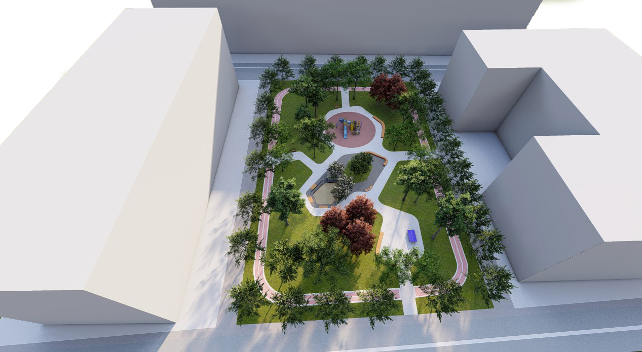 Počeli radovi na izgradnji parkovske površine ispod Ljubovića;  Umjesto stambene zgrade uskoro novi park