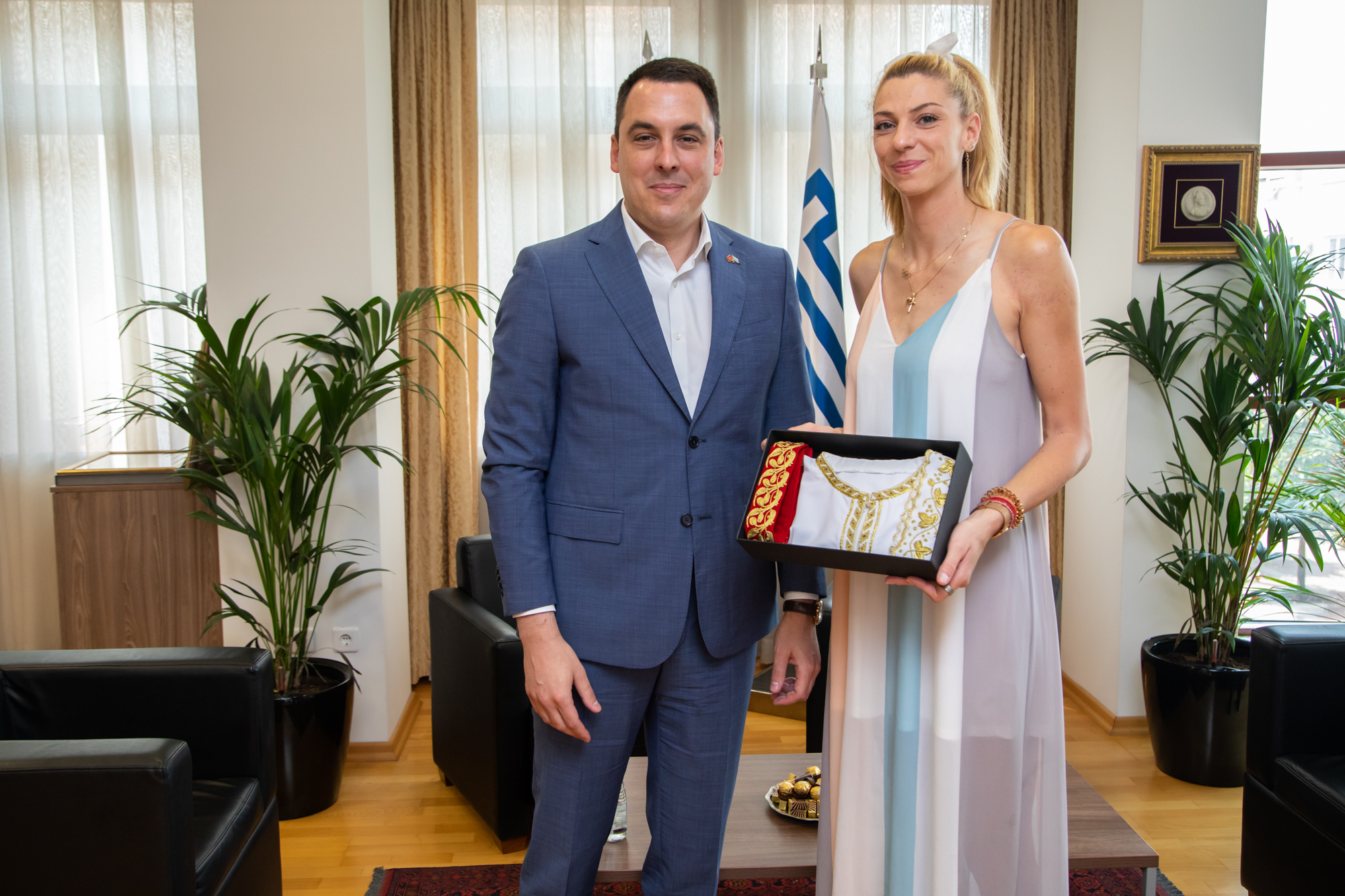 Gradonačelnik Podgorice upriličio prijem za Mariju Vuković; Glavni grad je ponosan na veliki uspjeh crnogorske atletičarke