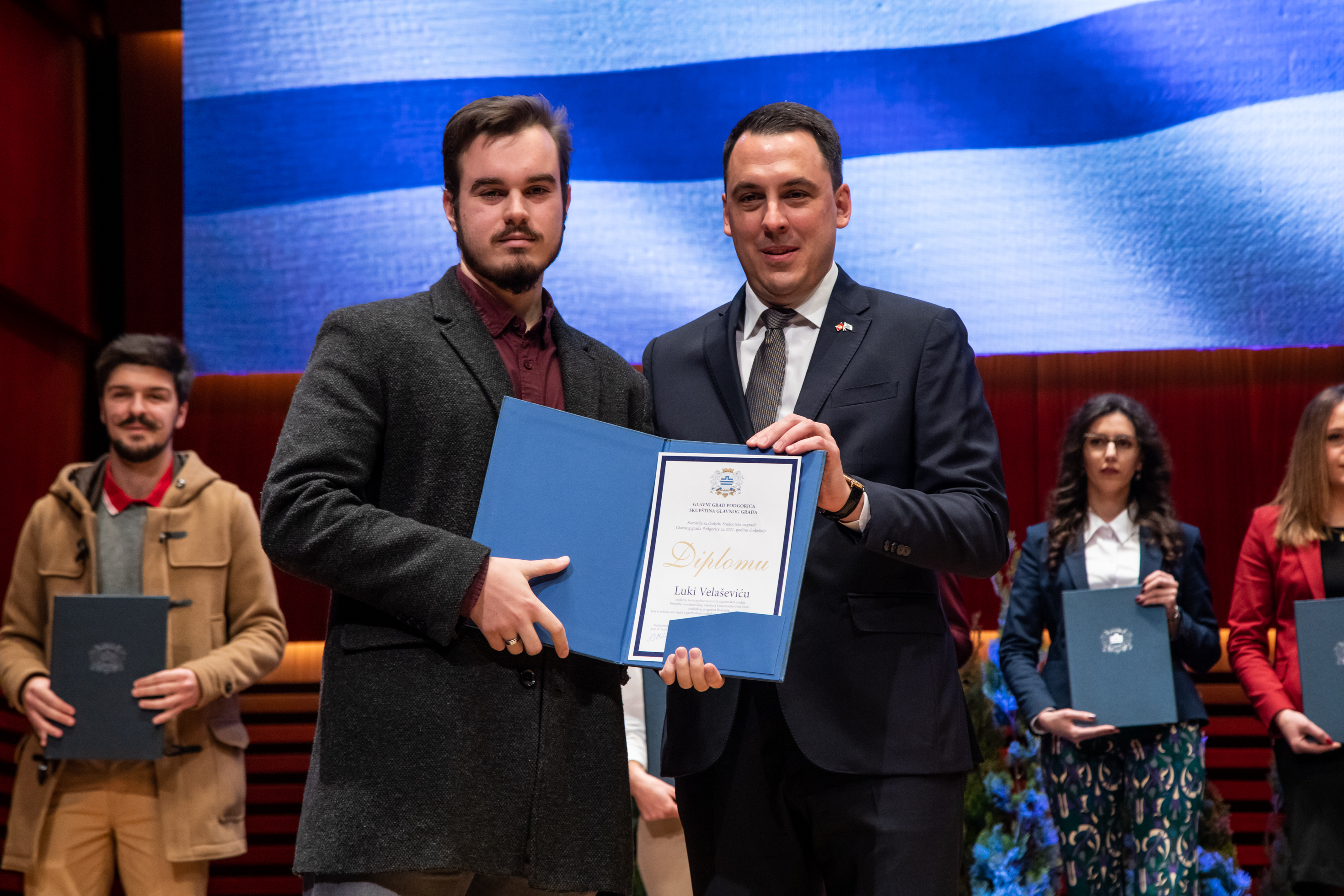 Dodijeljene nagrade najboljim studentima za 2021. godinu; Vuković: Vi ste budućnost Podgorice i Crne Gore
