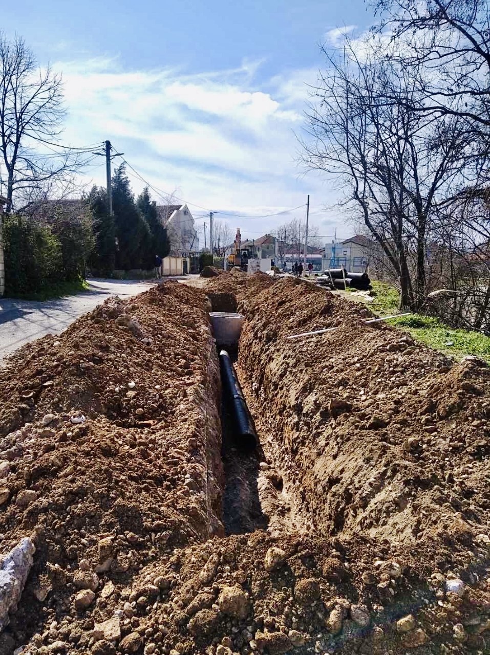 U toku radovi na novoj mreži atmosferske kanalizacije u Ulici X crnogorske brigade