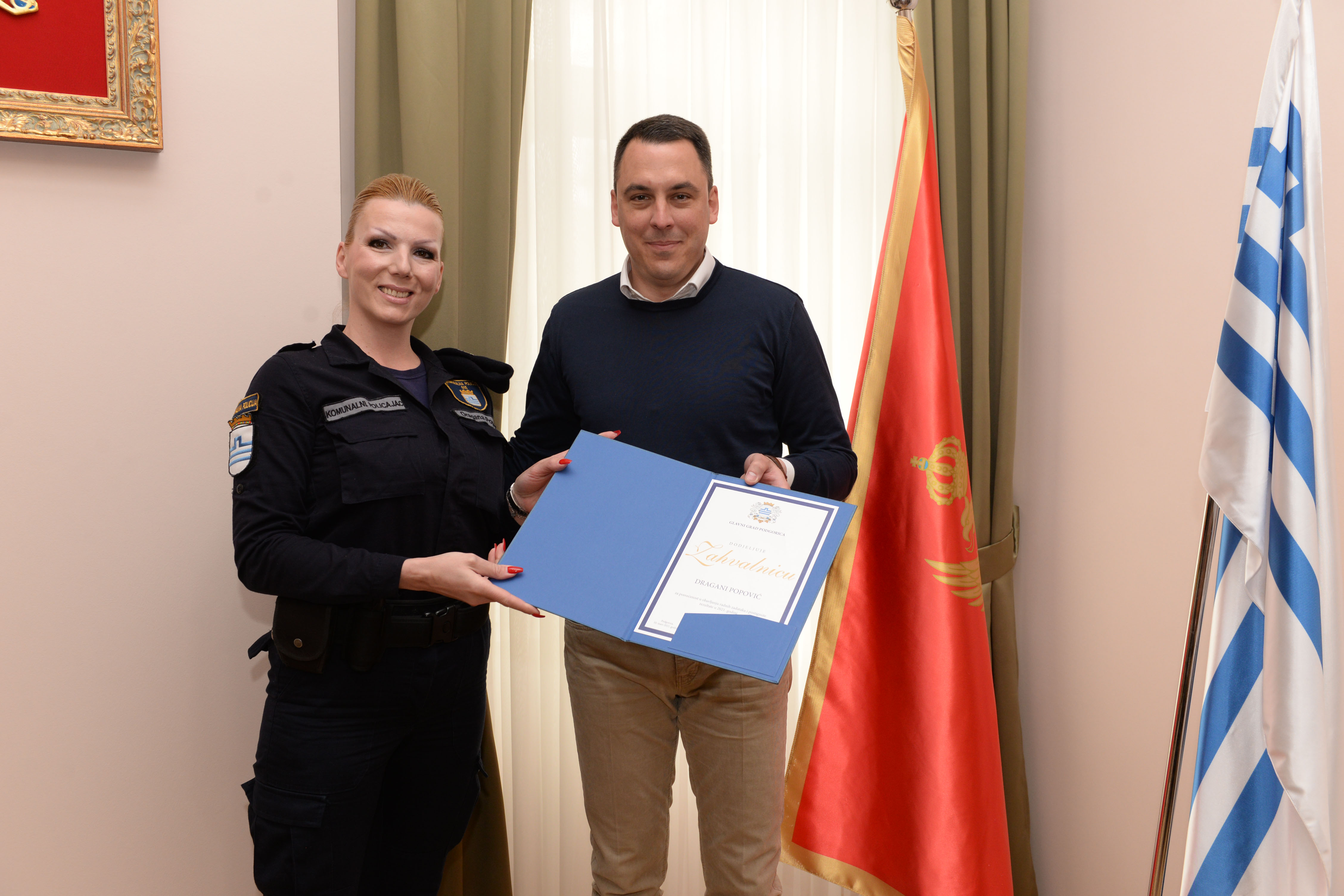 Vuković upriličio prijem za komunalne policajce; Popović i Petkov primjer kako se odgovorno obavlja veoma težak posao