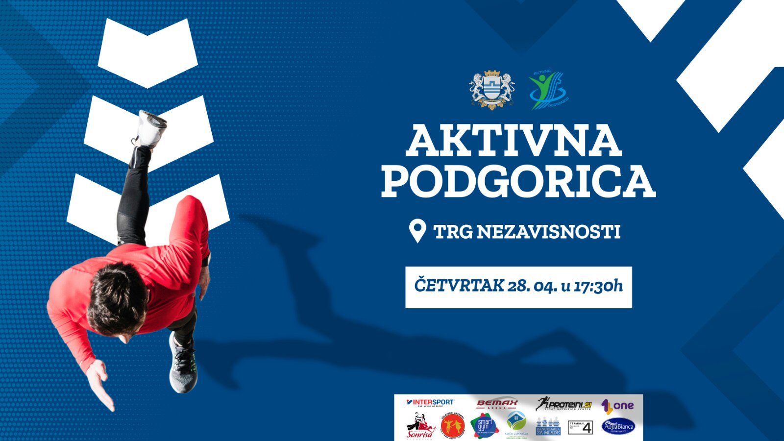 Manifestacija "Aktivna Podgorica" sjutra na Trgu nezavisnosti