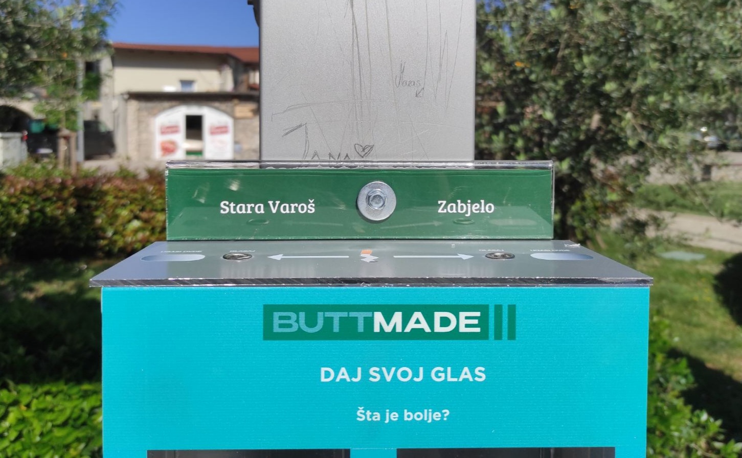 Anketne pepeljare postavljene na tri lokacije u Podgorici