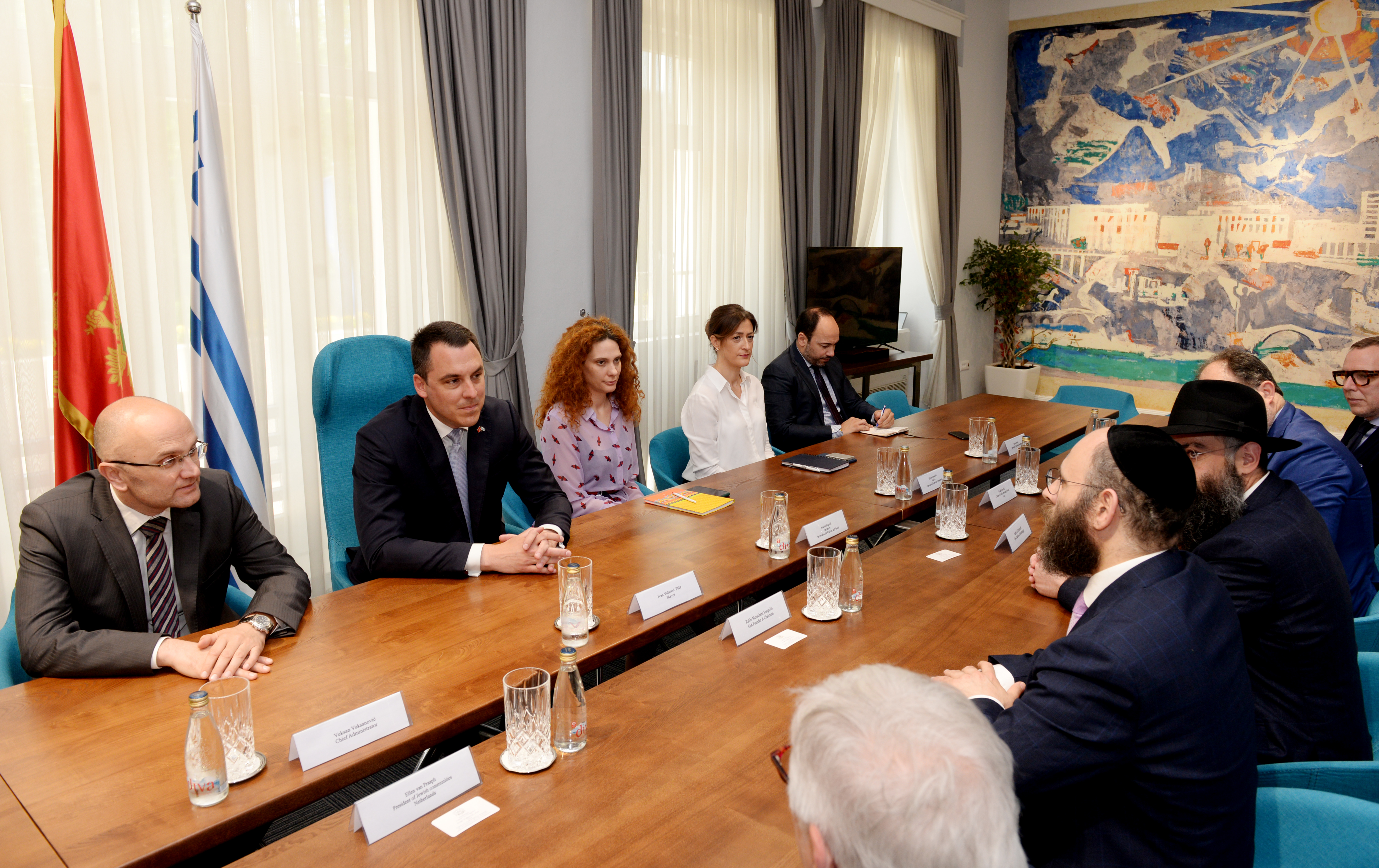 Delegacija Evropske jevrejske zajednice u posjeti Glavnom gradu; Vuković:  Multikonfesionalnost jedna od temeljnih vrijednosti Crne Gore i Podgorice