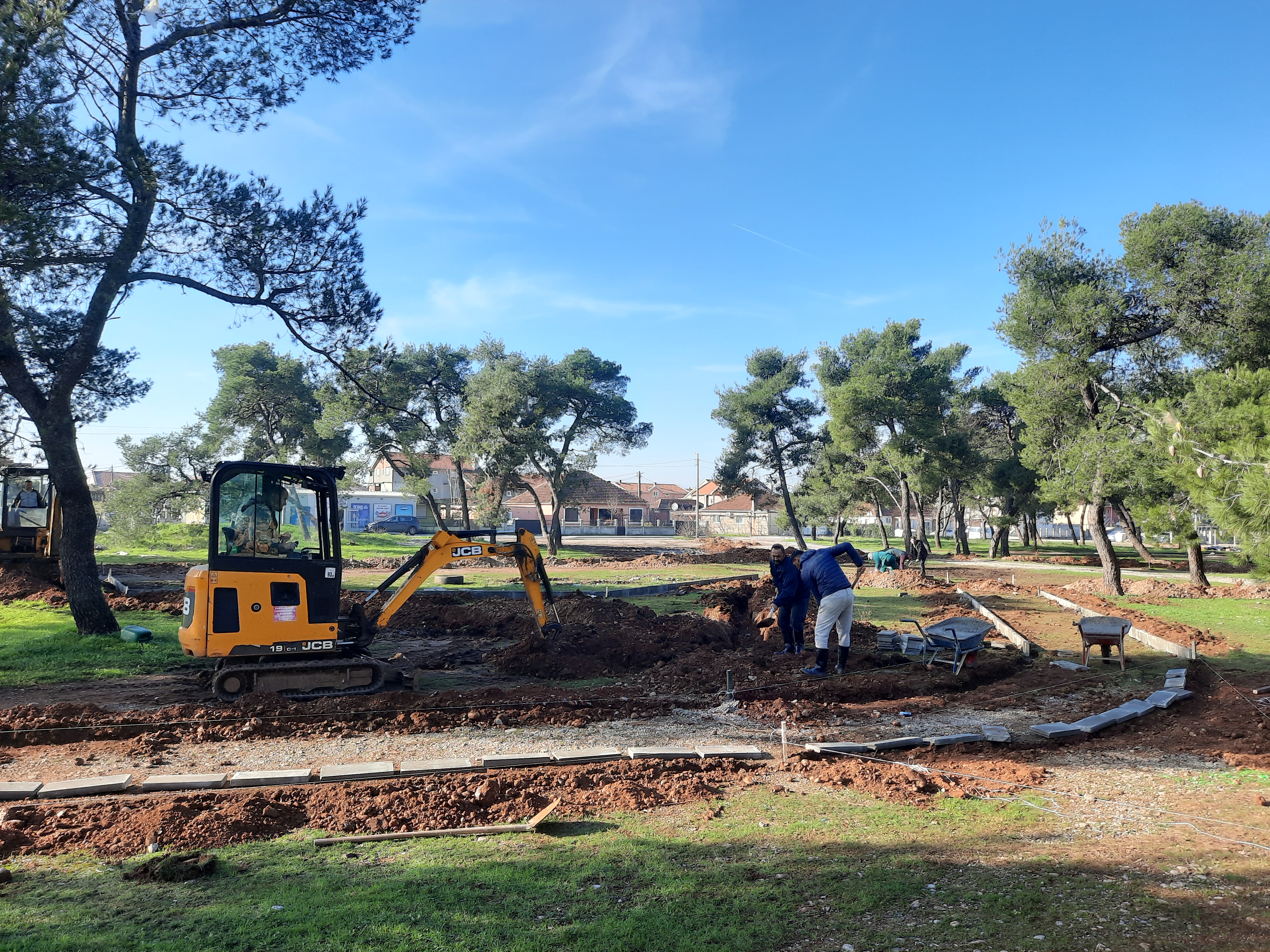Počela izgradnja parka u Ulici Španskih boraca na Koniku