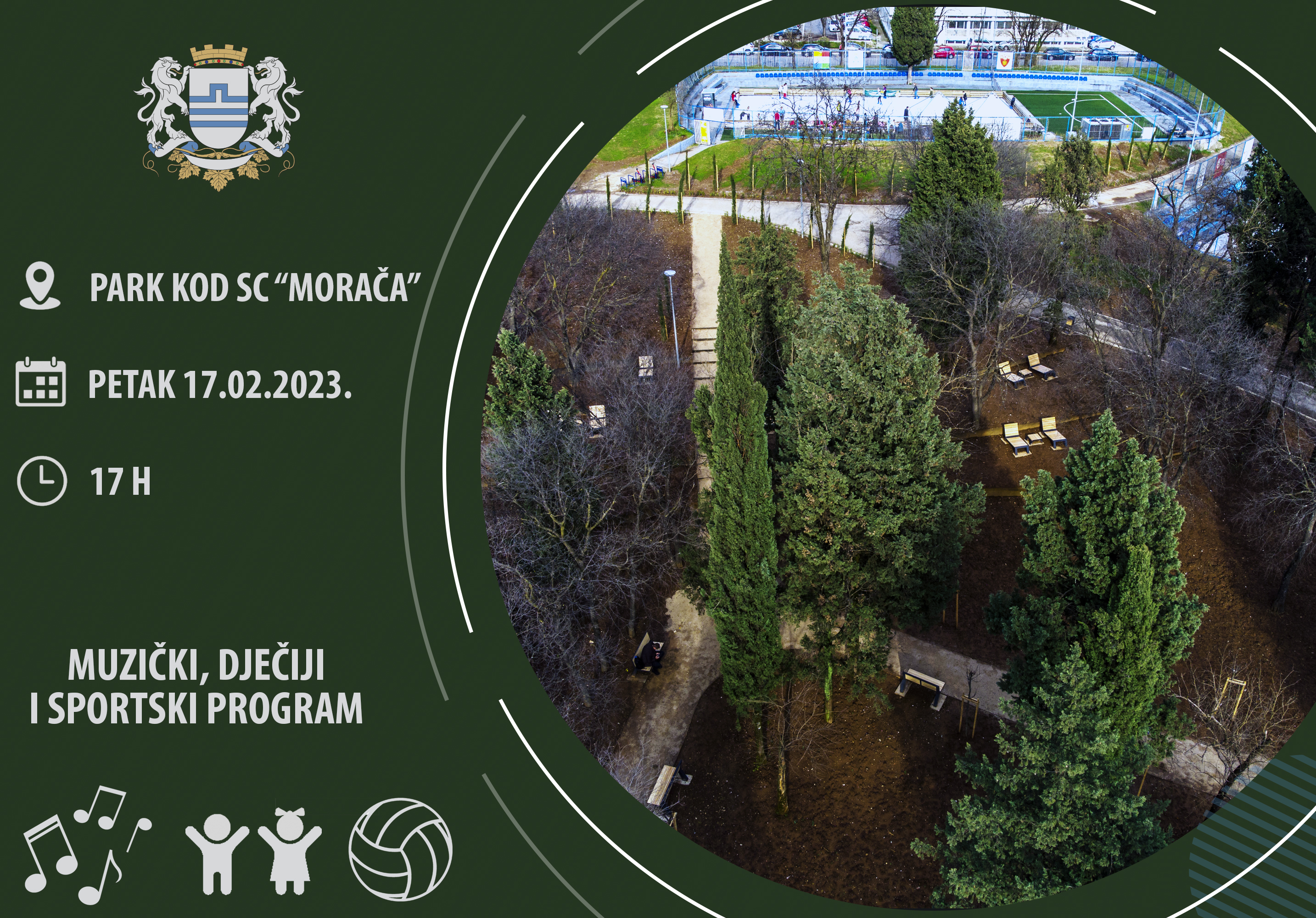 Zabavnim programom otvara se park kod SC “Morača”