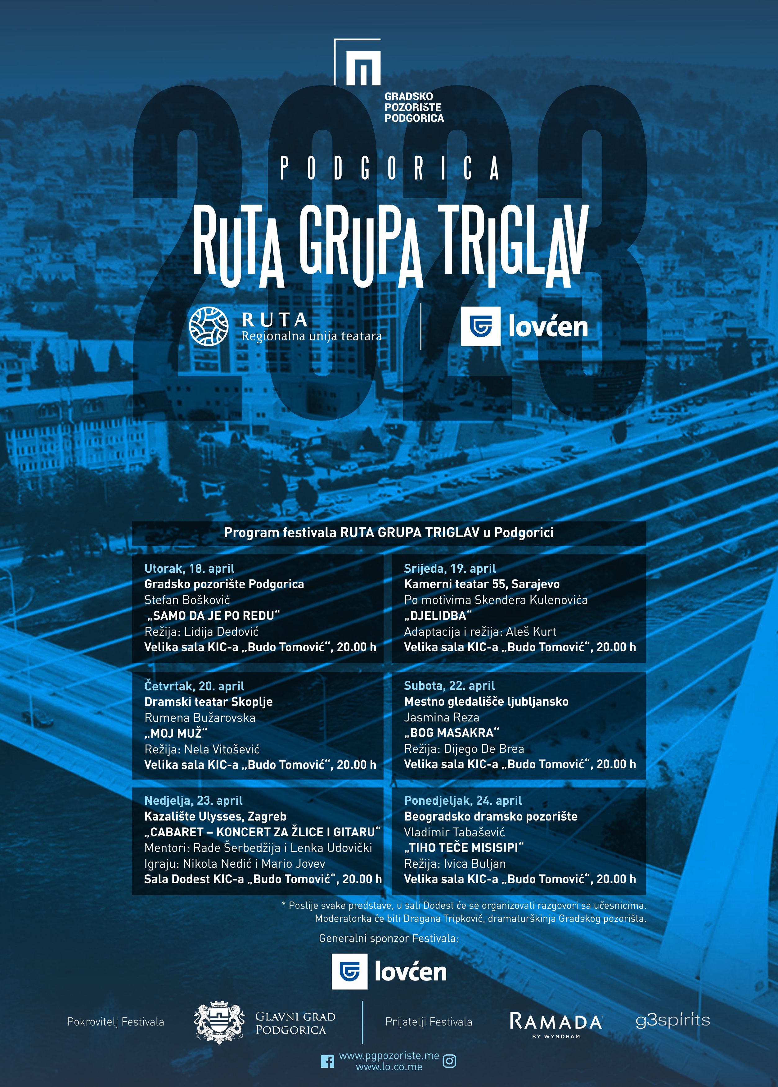 Gradsko pozorište Podgorica treći put domaćin Regionalne unije teatara; Festival RUTA od 18-24.aprila