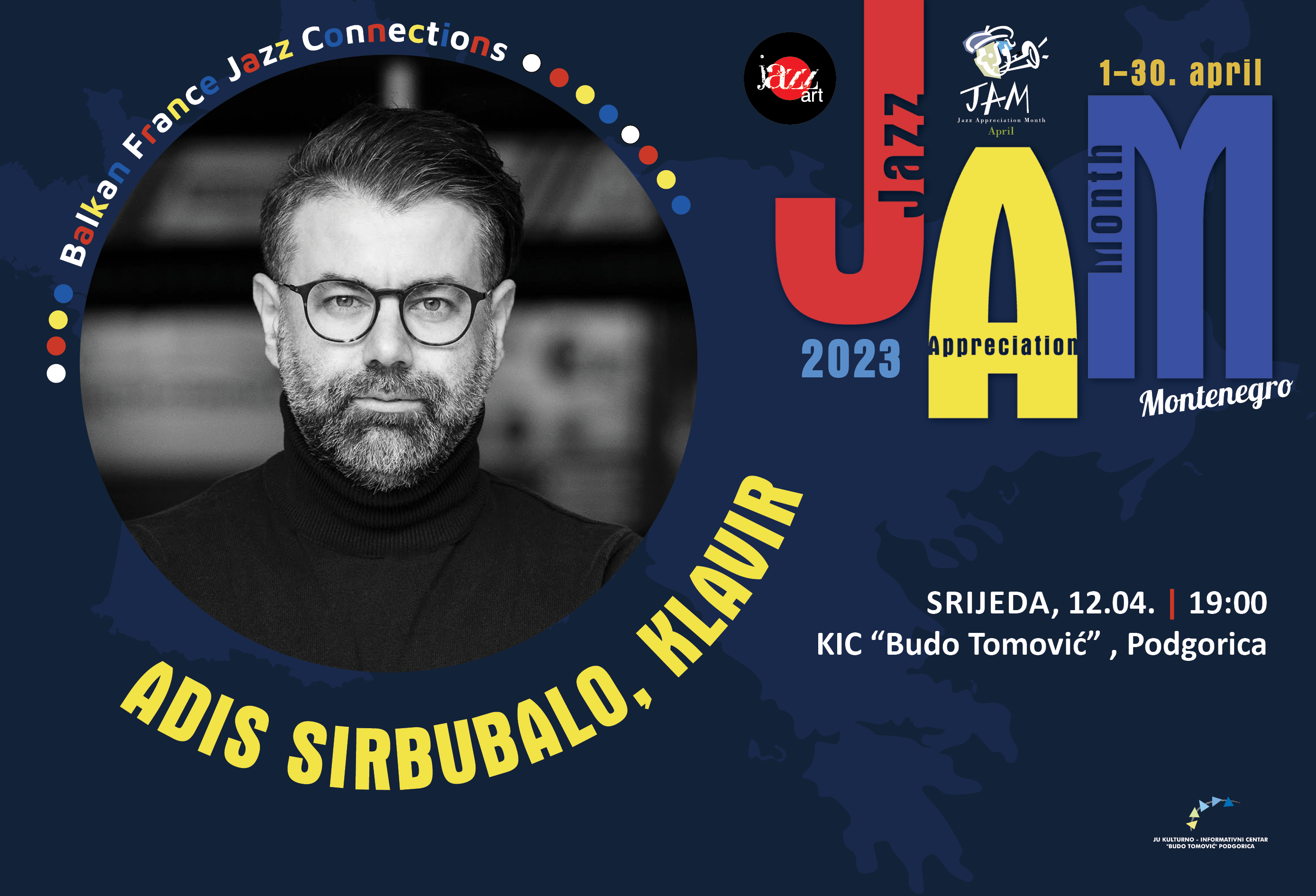 JAM 2023: Koncert džez pijaniste Adisa Sirbubala 12. aprila u KIC-u