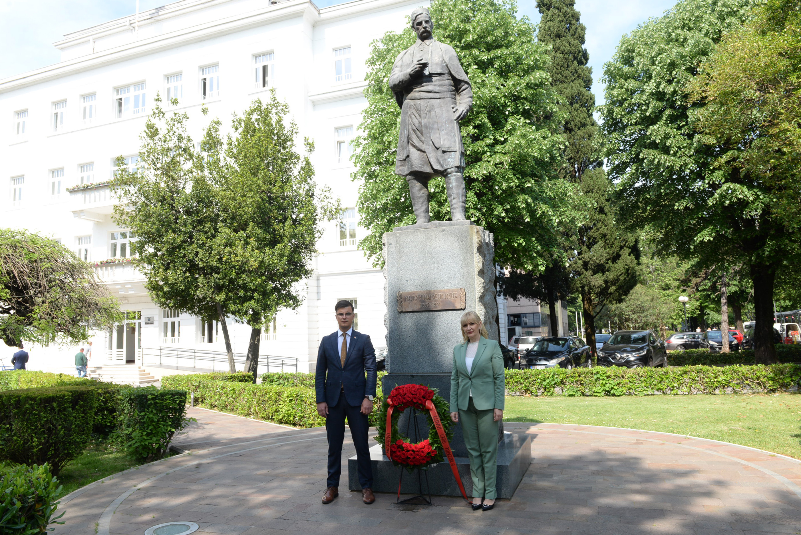 Položen vijenac na spomenik Marku Miljanovu