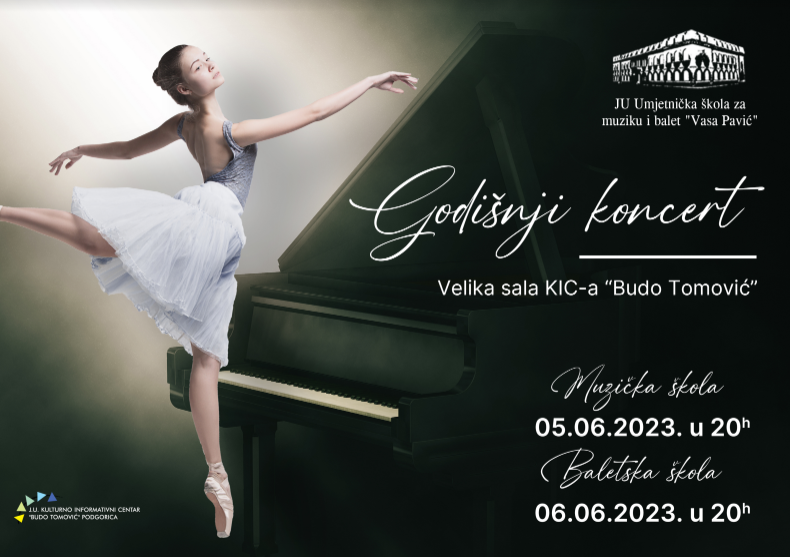 Godišnji koncerti Umjetničke škole za muziku i balet "Vasa Pavić"