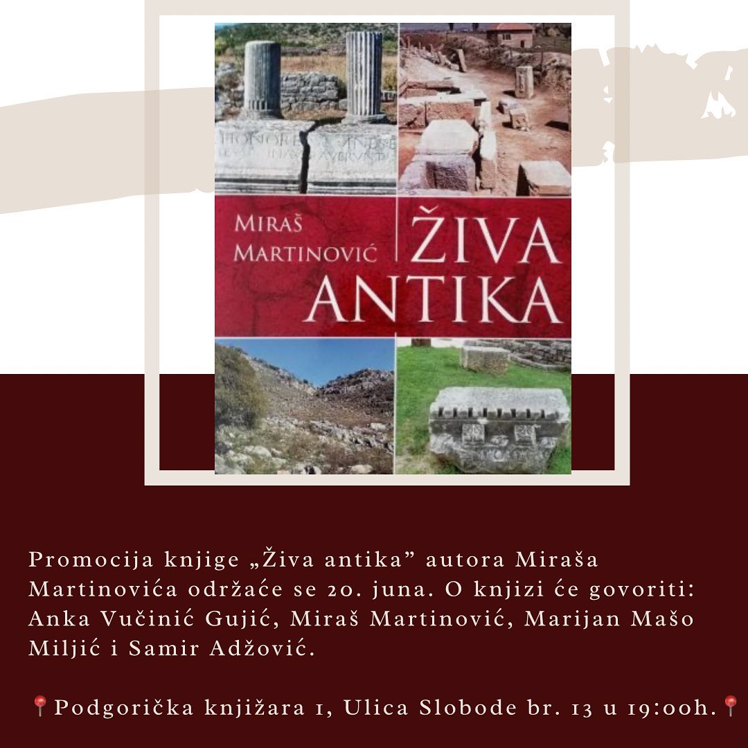 Promocija knjige „Živa antika” autora Miraša Martinovića