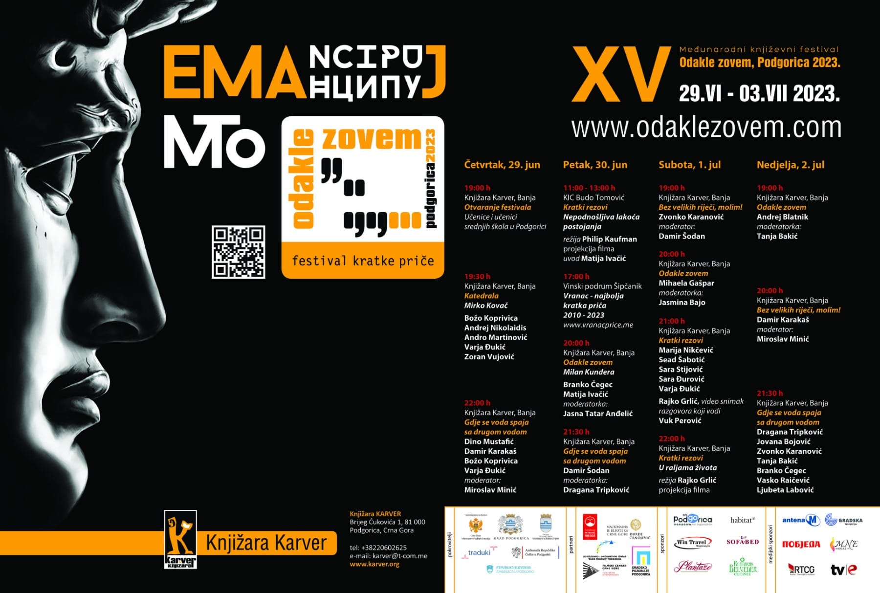XV Međunarodni književni festival „Odakle zovem, Podgorica 2023“
