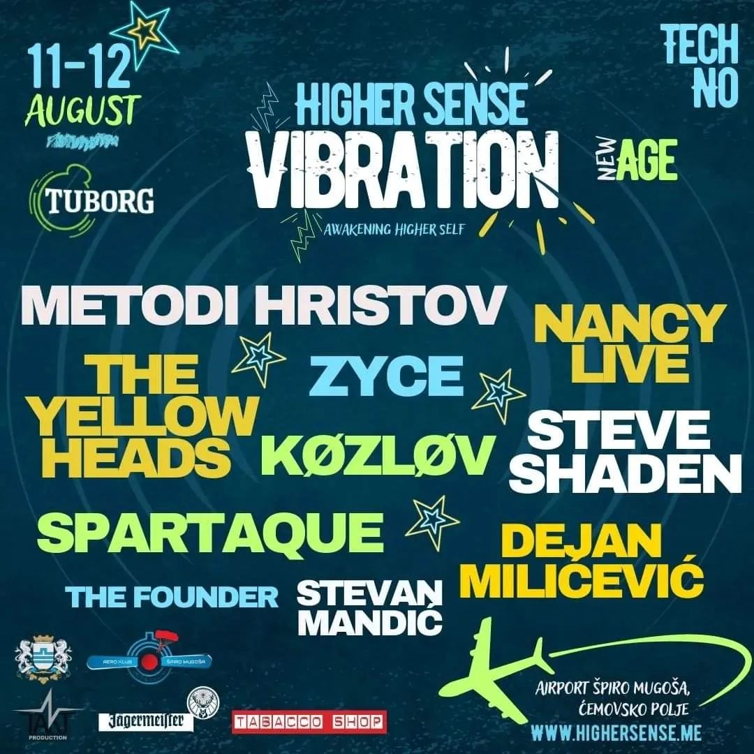 Prvi festival elektronske muzike "Higher Sense Vibration" 11. i 12. avgusta u Podgorici