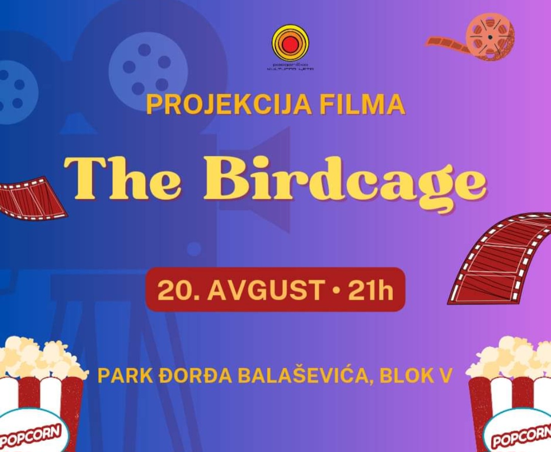 Projekcija filma "The Birdcage" u Parku Ðorđa Balaševića