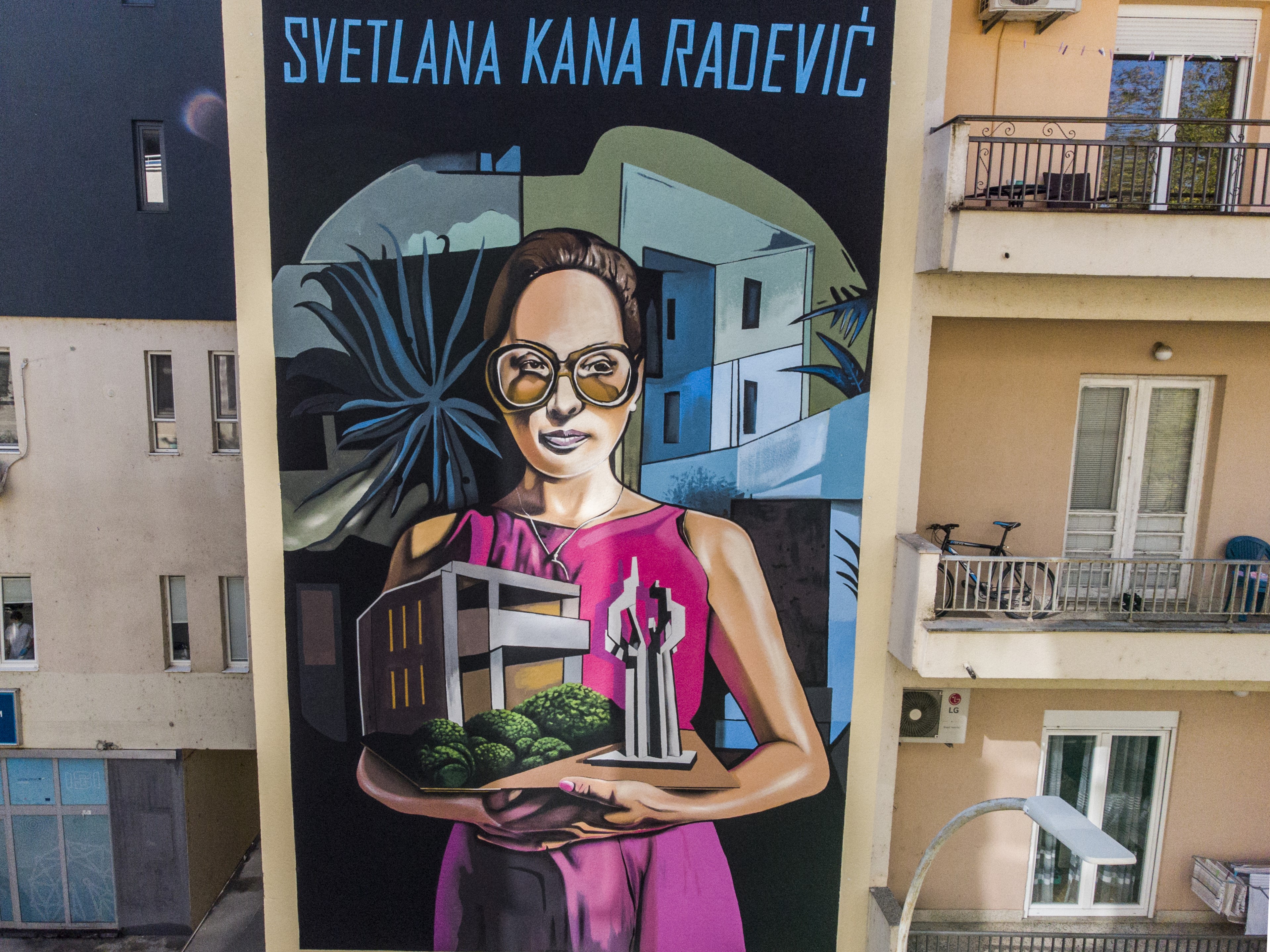Izuzetne žene Crne Gore: Mural Svetlane Kane Radević krasi centar Podgorice