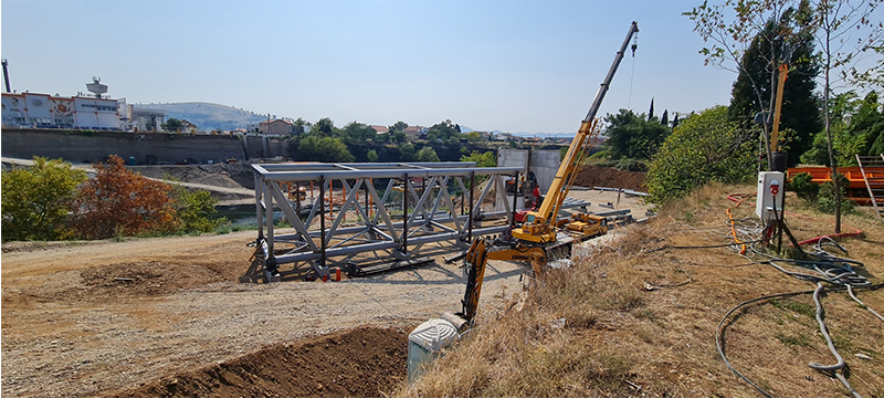 Uskoro počinje postavljanje čelične konstrukcije na novom pješačkom mostu na Morači